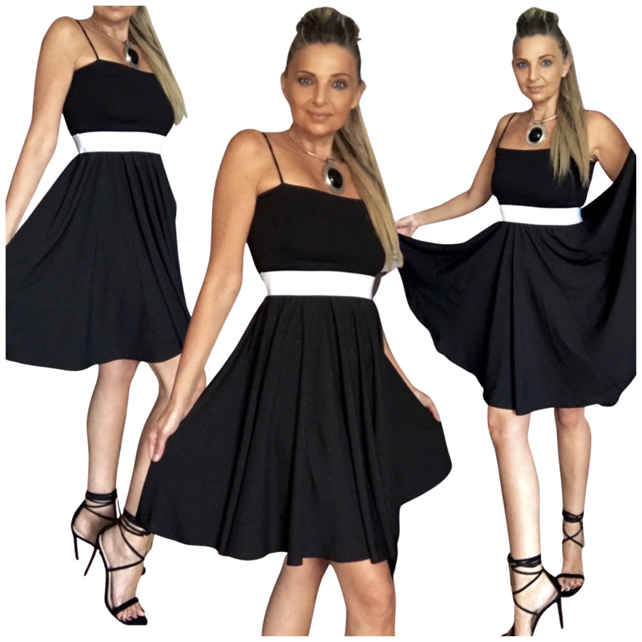 Šaty krátké černé BOROS SK-S-BL01